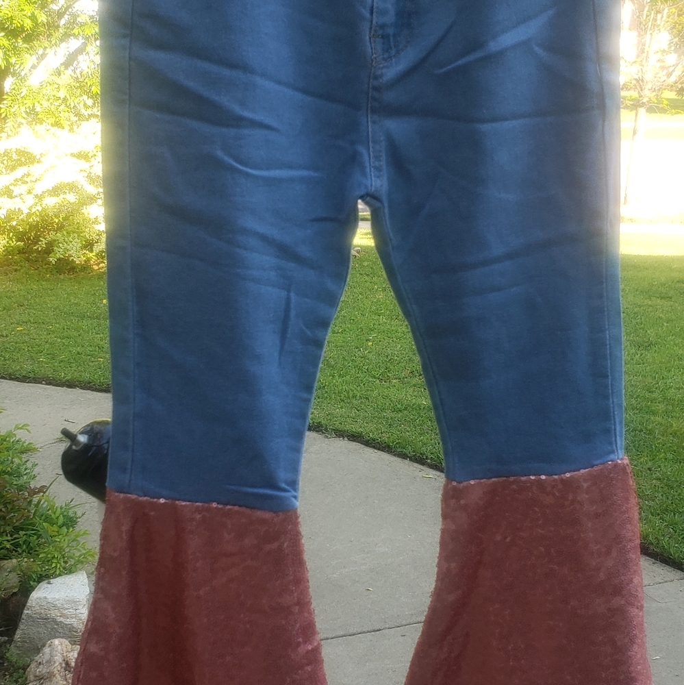 Botique Flare Sequin Jean